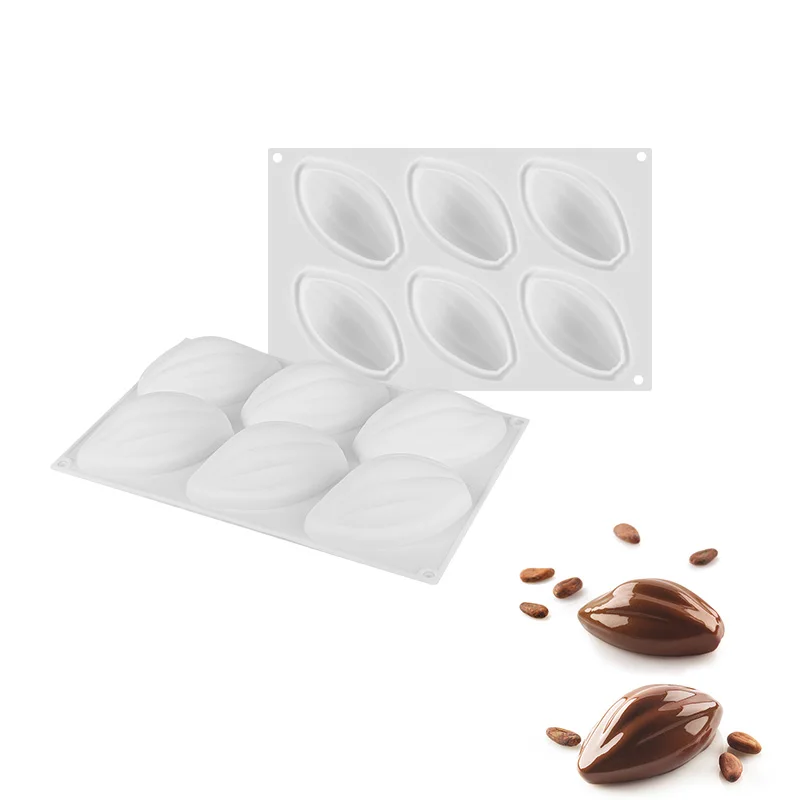 

Yiwumart 6 Hole Flower Petals Embossed Silicone Mold Relief Fondant Cake Decorating Tools Chocolate Gumpaste Candy Clay Moulds