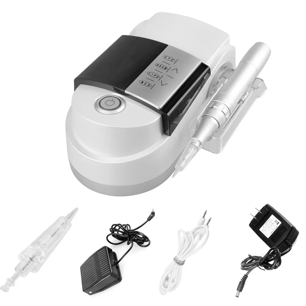 

Digital Easy Click Permanent Makeup Eyebrow & Eyeliner Tattoo Machine Pen With Needles For Microblading Free Shipping