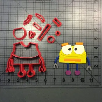 

Cartoon Character Storybots Series Custom Made 3D Printed Cookie Cutter Set Fondant Cake Decorating Tools Confeitaria