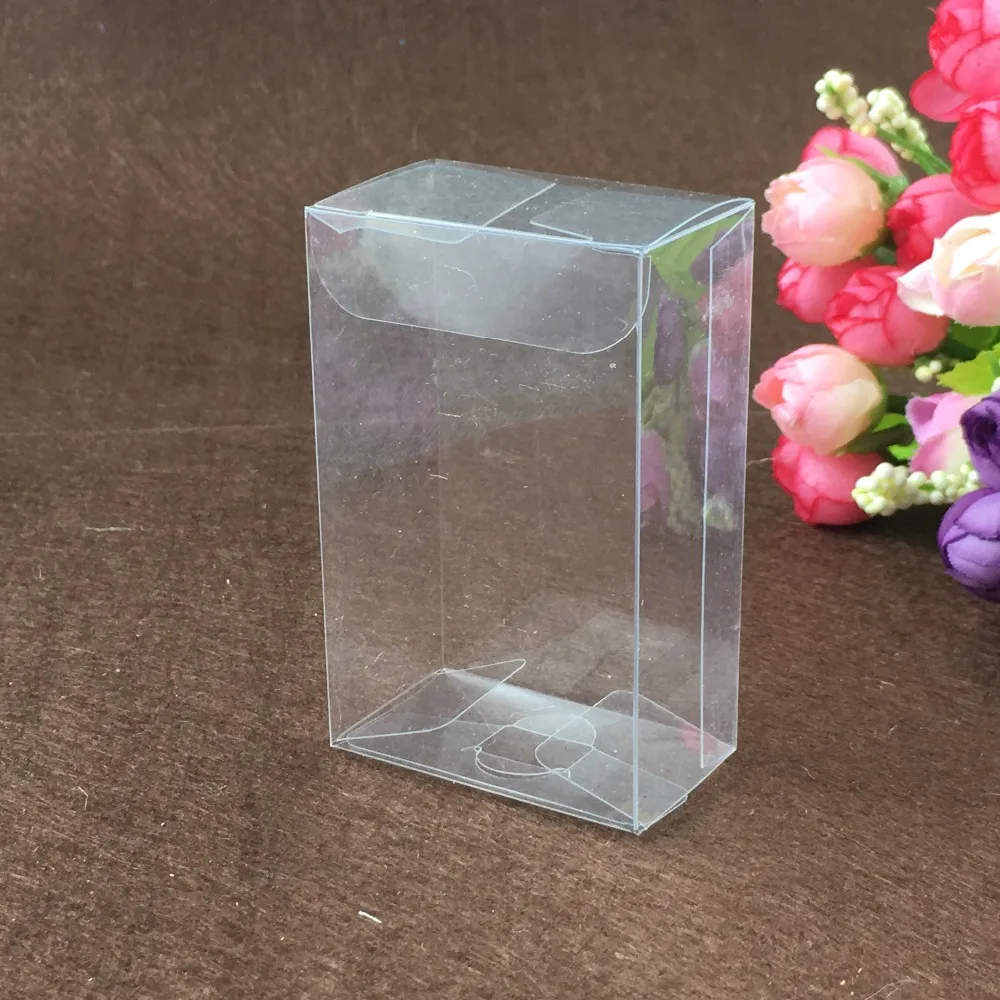30 шт 3,5*15*18 см прозрачный пластик ПВХ коробка упаковочные коробки для подарков/шоколада/конфет/косметики/ремесла квадратный прозрачный ПВХ коробка