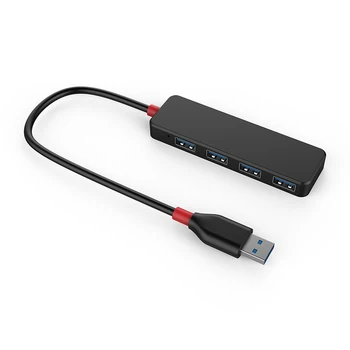 

USB 3.0 Hub Adapter 4 Port High Speed 5Gbps Slim Compact Expansion Smart Splitter For Windows XP/Vista/7/8/10 And Mac OS Linux
