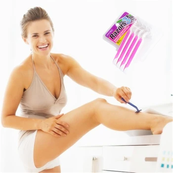 

4Pcs Ladies' Manual Shaving Machine 2019 Women Best Razor Set Shaving Handle, Lovely Razor travel kit