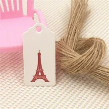 200 шт 4x2 см головка гребешка Печатающая t'thank you'bookmark DIY Подарочная цена бирка для багажа+ 200 шт пеньковая веревка