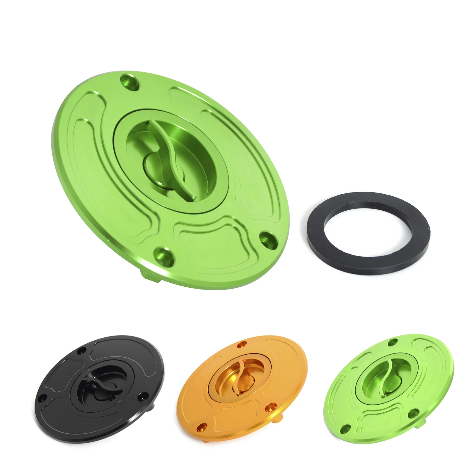 Aluminum Fuel Tank Gas Cover Cap For KAWASAKI ZX6R ZX10R ZX14R ER6F N VERSYS 650 Z750