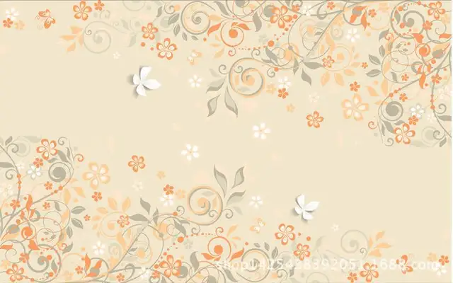 Large Modern Living Room Wallpaper Mural Bedroom Tv Cafe Elegant Backdrop Seamless Wallpaper Pattern