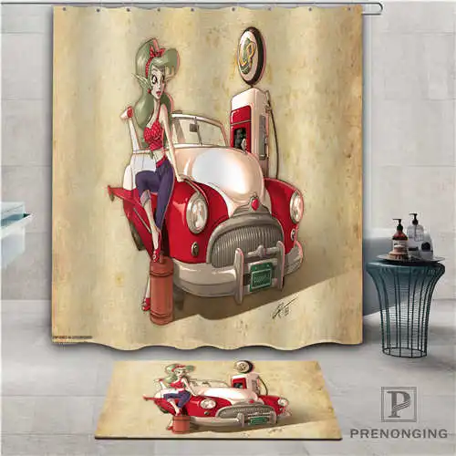 Shower Curtain Персонализированные булавки-up(2) водонепроницаемый занавески для душа коврик для дома Ванна Ткань полиэстер для ванной разные размеры#-01-12-268 - Цвет: Shower Curtain