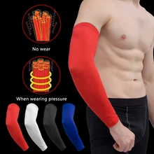 1 шт. дышащие баскетбольные гетры для езды на велосипеде Защита от ультрафиолетовых лучей Открытый Бег налокотник фитнес компрессионная защита