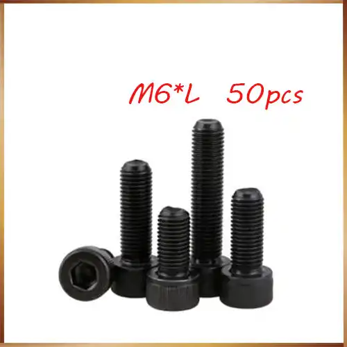 Болты из нержавеющей стали m6 nails50 шт. болты с шестигранным отверстием M6 * 8/10/12/14/16/18