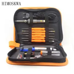 HIMOSKWA 60 W 110 V Электрический паяльник с регулируемая температура Электрический паяльник костюм