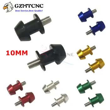 

12 Pairs 10MM CNC Swingarm Spools Sliders M10 Bolts Stand Screws for Suzuki Honda Yamaha Kawasaki KTM Aprilia Triumph Ducati BMW
