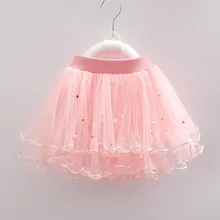 Meninas do bebê Pettiskirts Tutu Saia Beading vestido de Baile Saias Criança Crianças Festa de Aniversário Da Princesa Crianças Saia Roupas de Dança