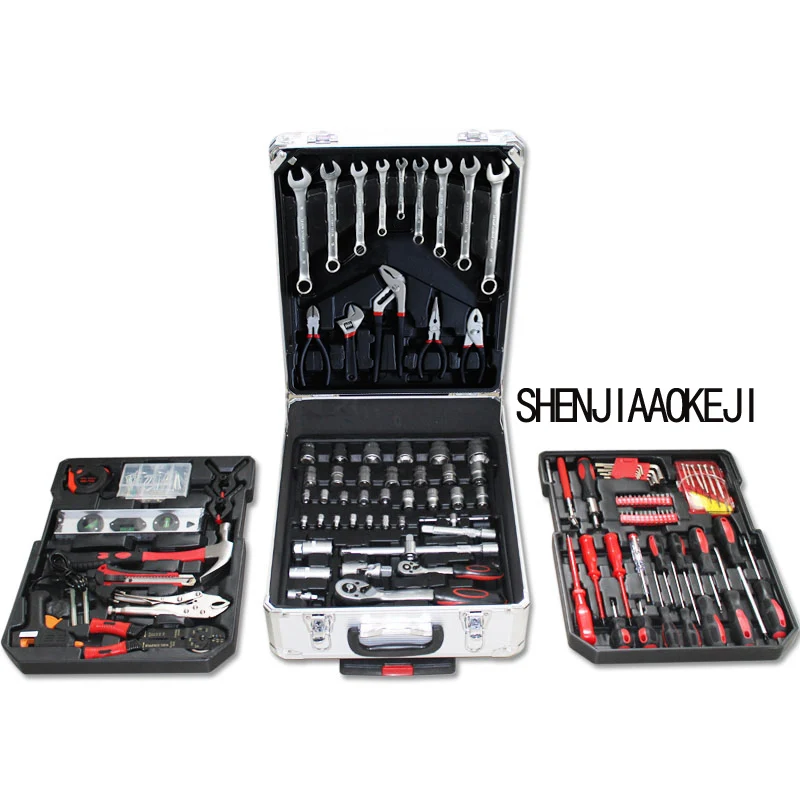186 Pcs/set Home Auto Repair Car Care Industrial Maintenance Multifunction Hardware Tools LB-447 Auto Repair Car Toolbox