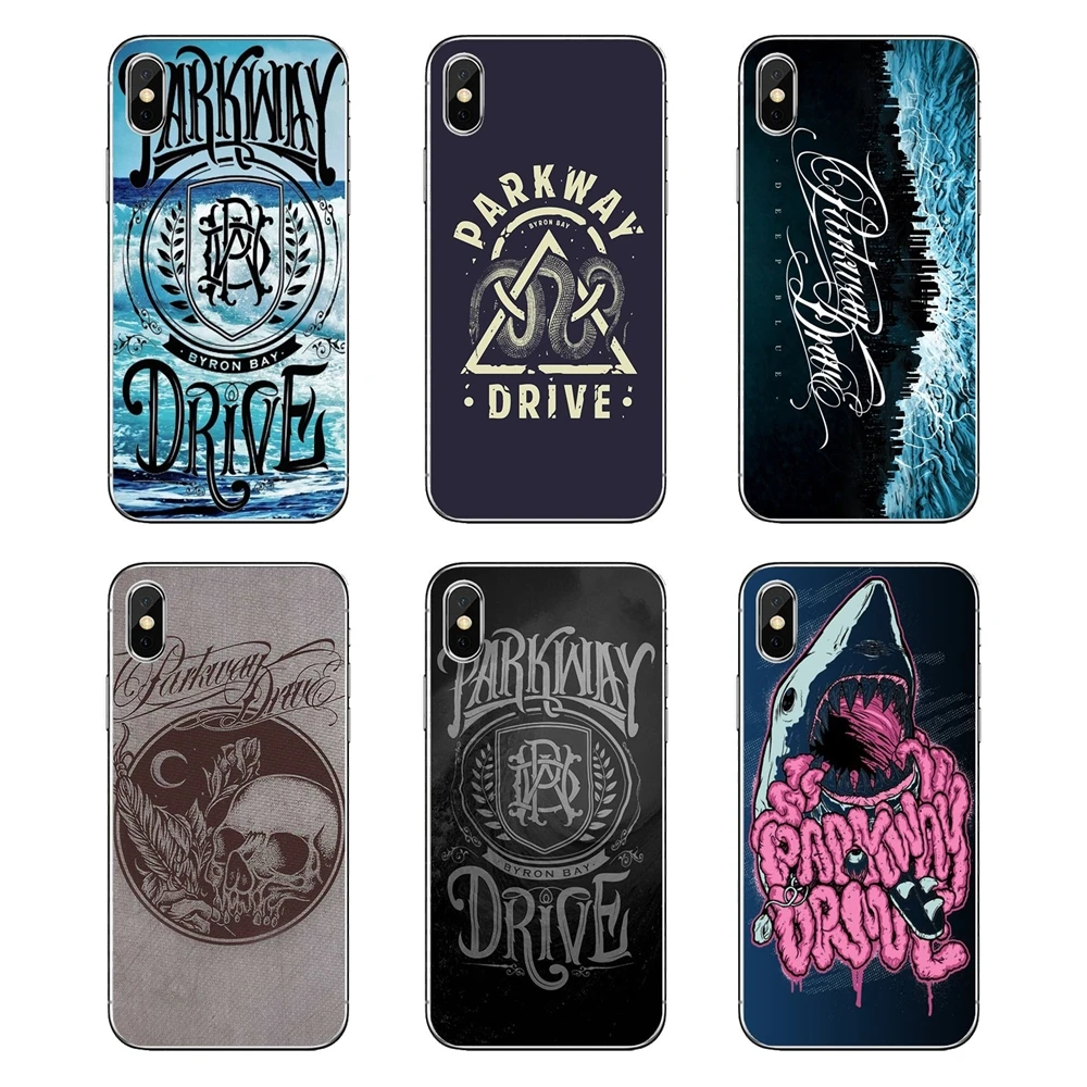 

For iPod Touch iPhone 4 4S 5 5S 5C SE 6 6S 7 8 X XR XS Plus MAX Transparent Soft Bag Case Parkway drive Metalcore Punk Rock Band