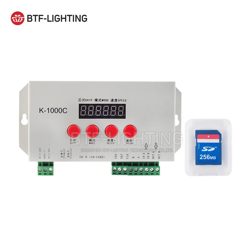 

T1000S улучшенная версия для поддержки цветного RGBW с полноцветным программируемым чипом контроллера