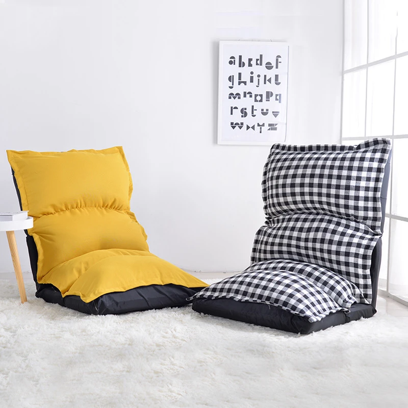 Modern Japanese Style Lazy Floor Chair Folding Gaming Sofa Chair Lounger Adjustable 5 Position Sleeper Bed Couch Recliner Adults Living Room Chairs Aliexpress