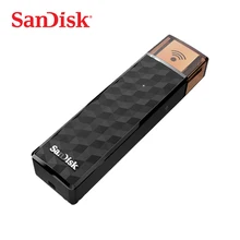 Оригинальный SanDisk USB Flash Drive U диска Подключите Беспроводной Stick Wi-Fi USB 2,0 16 ГБ 32 ГБ 64 ГБ 128 ГБ Pen Drives SDWS4
