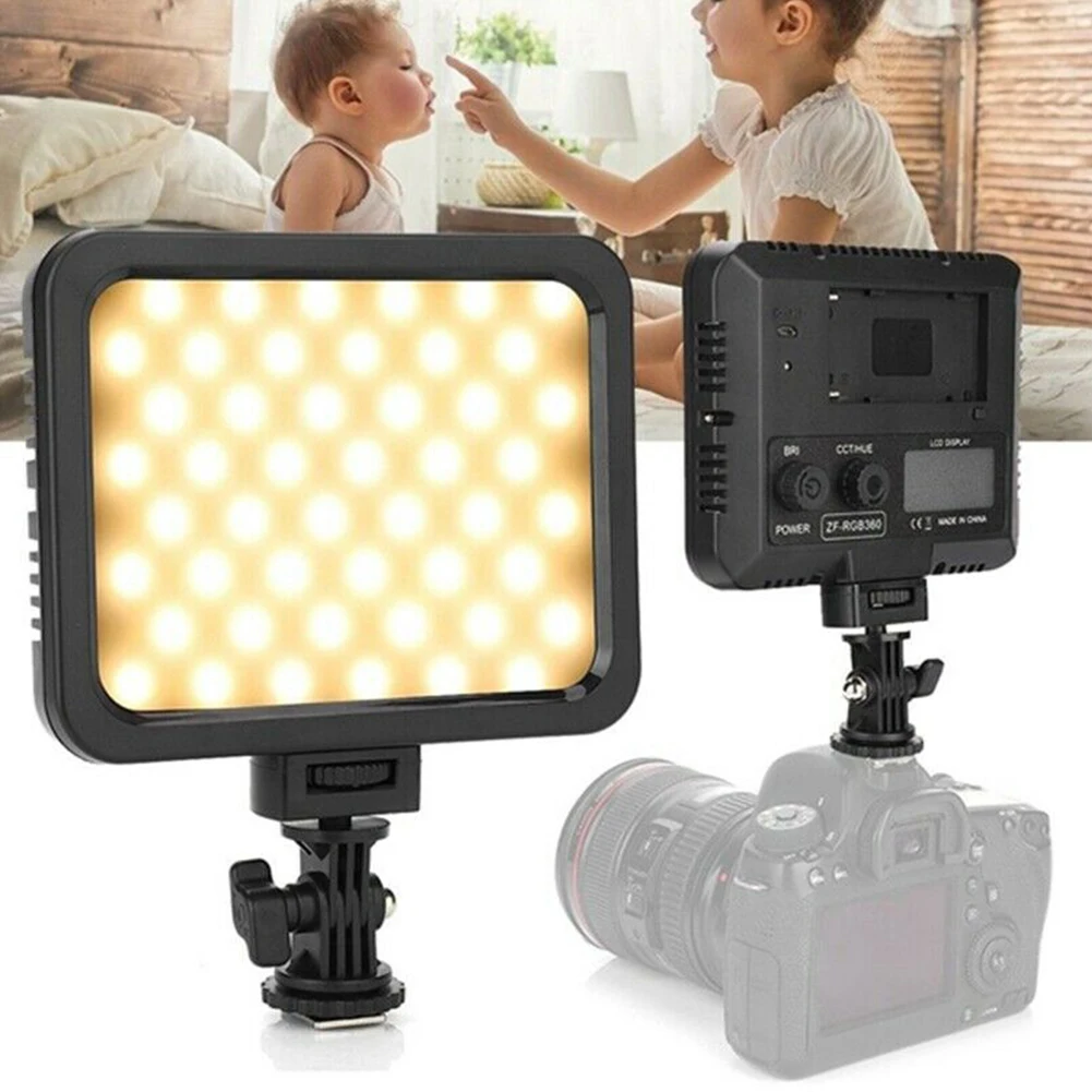 

Led 360 Full Color Photography Accessories Liquid Crystal Display Video Lamp Adjustable Charging Wedding Fill Light For ZF-RGB