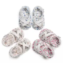Сандалии для девочек с цветочным рисунком для новорожденных; летняя пляжная обувь для младенцев; милые подарки принцессы; Новинка; Лидер