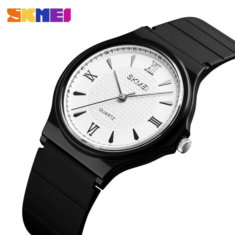 

SKMEI Simple Ladies Quartz Watch Elegant Women Quartz Watches PU Strap Gold Mirror 30M Waterproof Ladies Relogio Feminino 1422