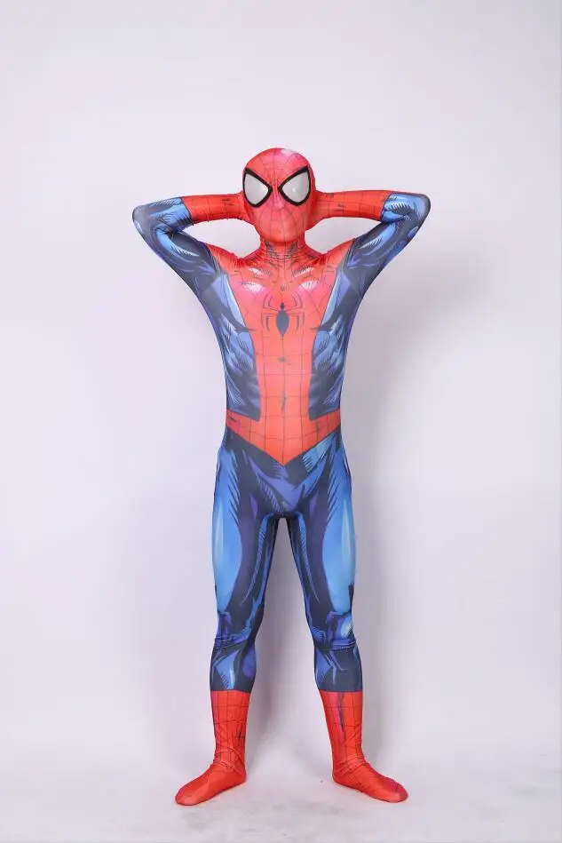 Конечный костюм паука спандекс супергерой zentai костюм на заказ горячая распродажа