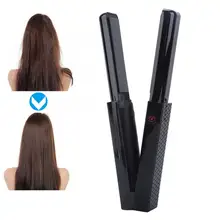 Парикмахерские принадлежности USB подзарядка портативный выпрямитель для волос для путешествий Профессиональный инструмент для укладки волос аксессуары для париков
