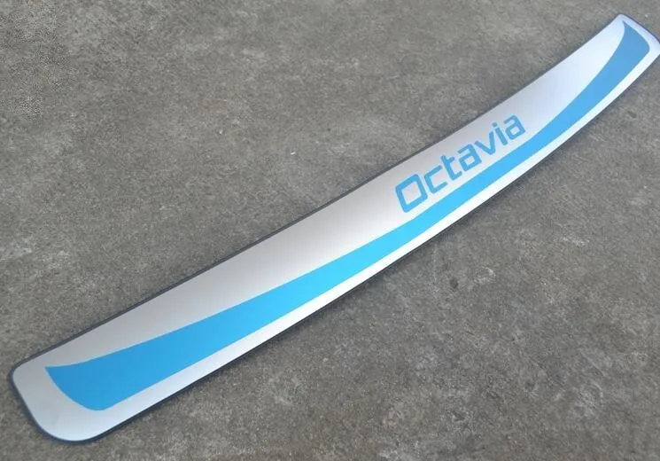 

Car Styling Stainless Steel Rear Trunk Bumper Protector Rear Scuff Plate Rear Door Sill For Skoda Octavia 2014 -2018