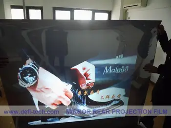 

DfLabs NEW ! 1.5m*0.6m Adhesive mirror Rear projection film/foil for shopping mall, advertising, education, store ,bank