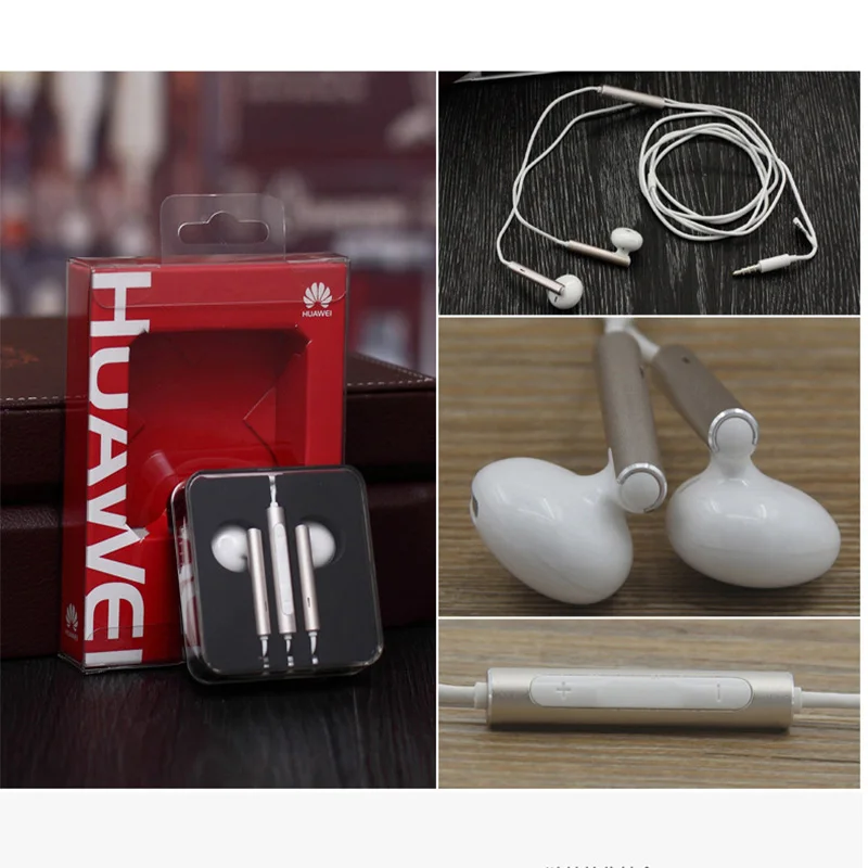 Huawei AM 116 Earphones Volume Control Metal Wired Headset 3.5mm Jack for HUAWEI P7 P8 P9 Lite P10 Plus Honor 5X 6X Mate