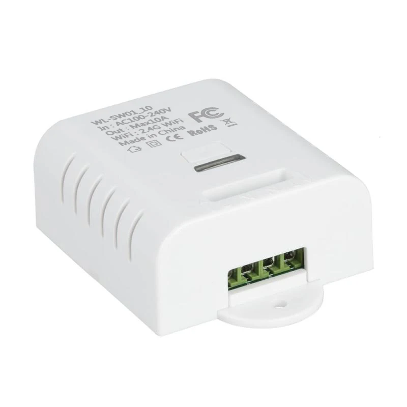 Smart Wifi Switch Relay, eMylo Wireless Remote Control Light Switch 90-250V One Channel Voice Control Outlet Timer Work with Alexa IFTTT Google Assistant Smart Life App Via iphone Android 1 PACK - - 