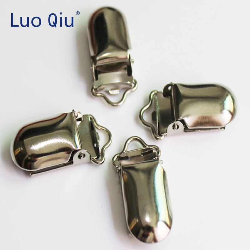 Luo Qiu (50 шт./лот) 10 мм Металлические Серебряные Зажимы для одежды с пластиковыми