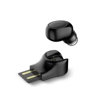 

X11 Mini Bluetooth 4.1 Wireless Headset Invisible Stereo Earbud Car Headset In-Ear Mic Sports Earphones with Magnetic USB Char