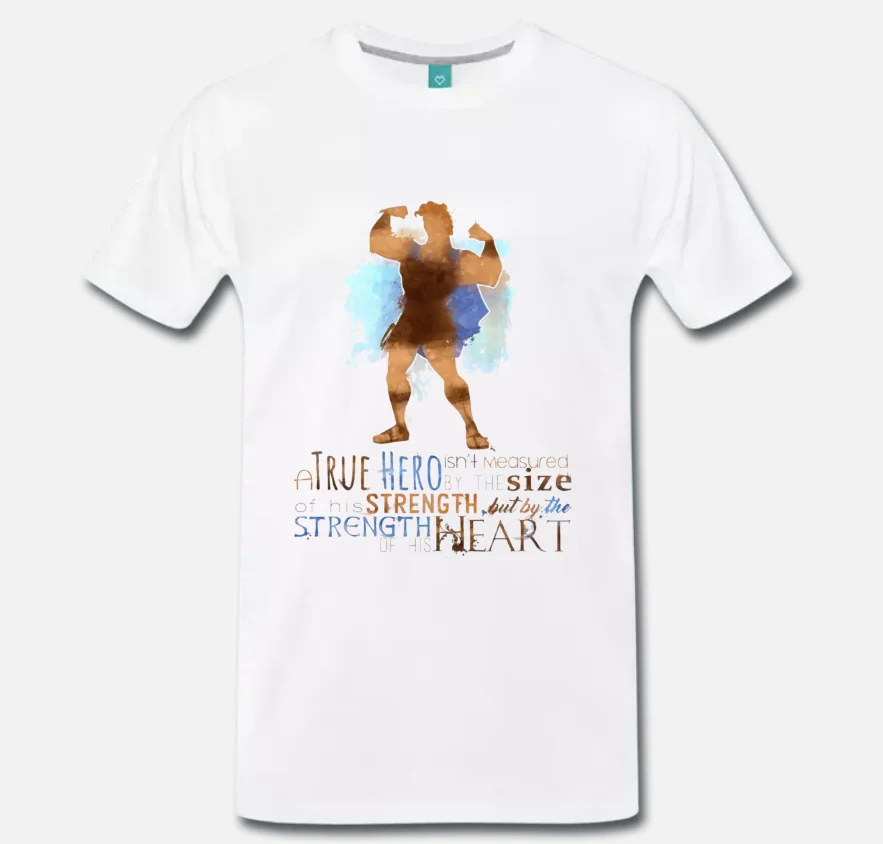 

T-SHIRT HERCULES FRASE CITAZIONE QUOTES FIABA FAVOLA 1 S-M-L-XL-2XL-3XL
