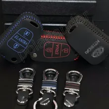 Только Красный горячий ручной пошив из натуральной кожи автомобильный чехол для ключей изысканный ручной работы чехол для ключей для HYUDNAI ELANTRA