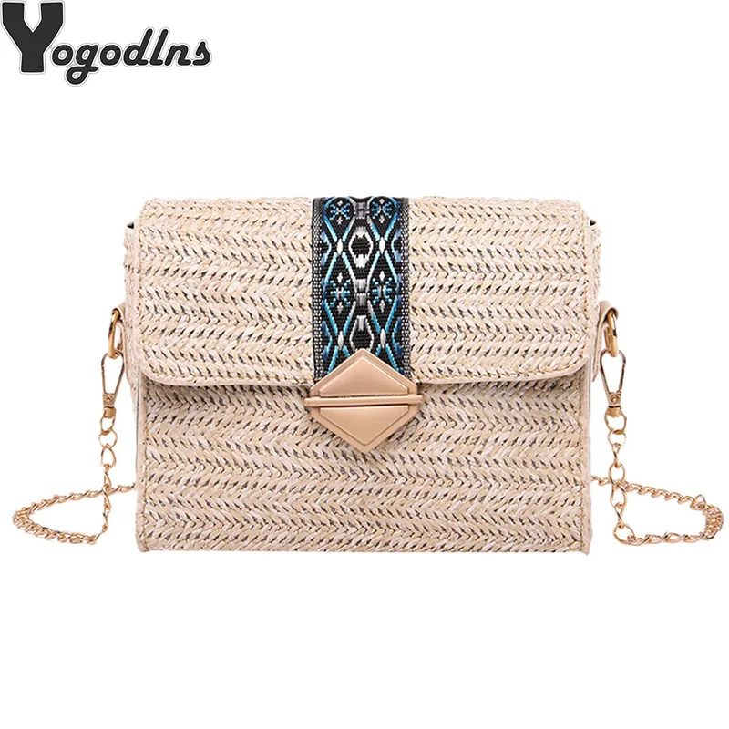 Женская маленькая соломенная сумка Bolsos Mujor плетеная Сумка из ротанга женские