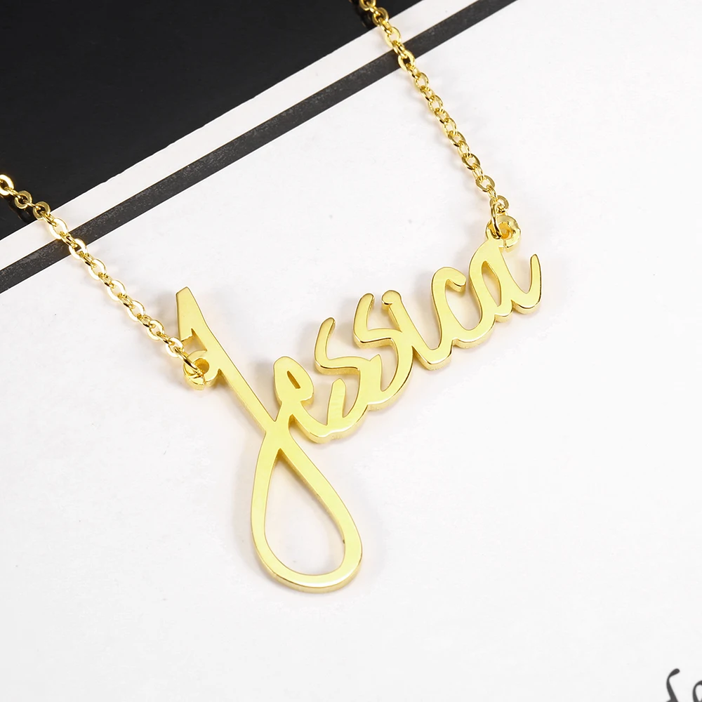 L11 Personalized Name Necklace for Woman Necklaces & Pendants 925 Sterling Silver Signature Custom Name Necklace Birthday Gift (2)