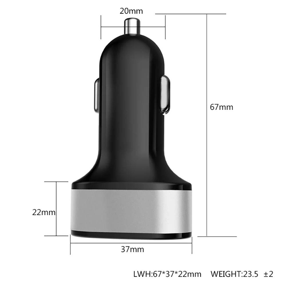 DCAE Dual USB Автомобильное зарядное устройство для iPhone XS Max XR X 8 samsung S9 зарядное устройство для мобильного телефона 5 в 2,4 А быстрое зарядное устройство ing автомобильное зарядное устройство адаптер