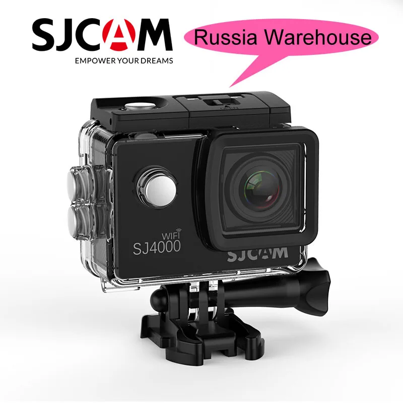 

Russia Warehouse! SJCAM SJ4000 WiFi Action Camera 1080P 2.0 inch Screen HD Diving 30M Waterproof Original SJ 4000 Cam Sports DV