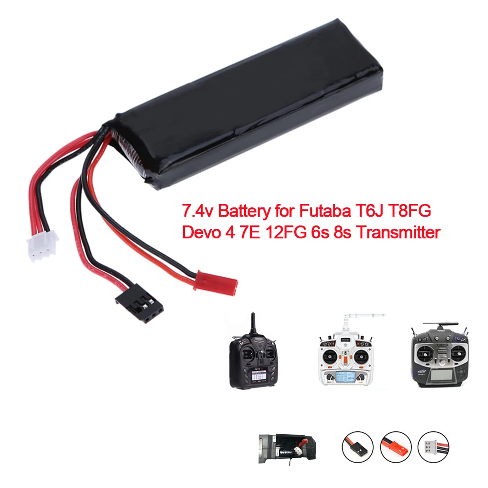 

7.4V 2200mAh LiPo Battery 2S for Walkera Devo 7E RC Transmitter