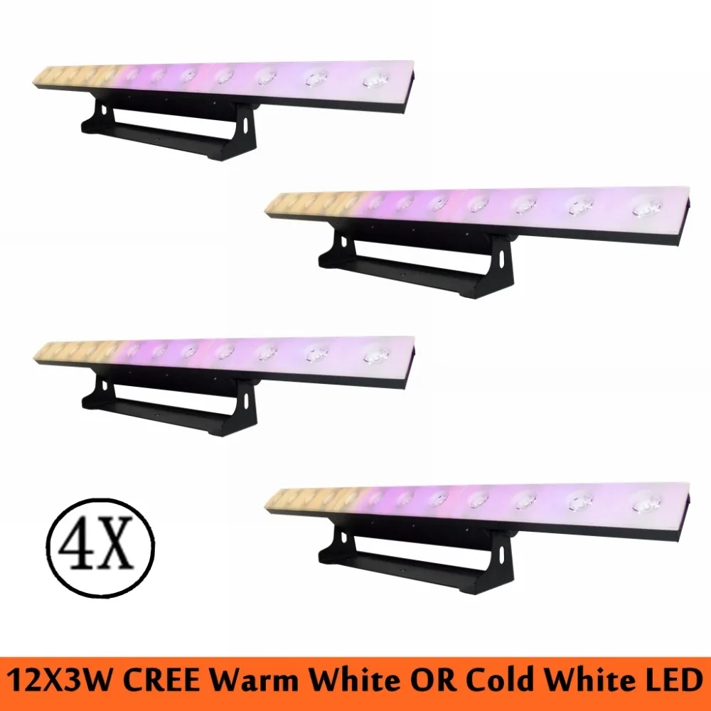 Новые 4 шт./лот светодиодные настенные 12X3W прожекторы для сцены Настенные