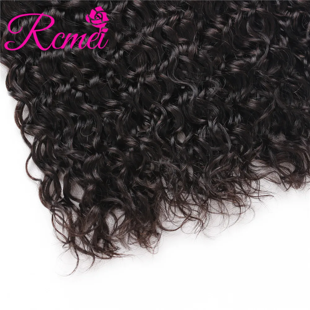 Brazilian Water Wave Bundles With Closure Non Remy Hair 4 Bundles Water Wave Weaving With Lace Closure Free Part Can Dyed Rcmei Brazilian Water Wave Bundles With Closure Non Remy Hair 4 Bundles Water Wave Weaving With Lace Closure Free Part Can Dyed Rcmei