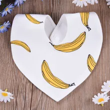 Для новорожденных нагрудники хлопка Полотенца TRIANGEL плед с фруктовым принтом бандана малыш шарф baberos Bebes Infant отрыжка ткани 3- 18 м Лидер продаж