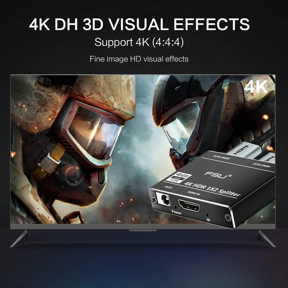 HDMI сплиттер HD 1080p 4K 60Hz HDCP видео переключатель разделенный 1 в 2 Out усилитель дисплей