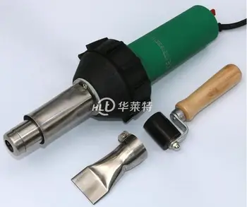 

1600W Hot Air Gun Plastic Welding Torch Sports Floor Welder Industrial Welding Equipment With 40MM Flat Nozzle+40MM Roller
