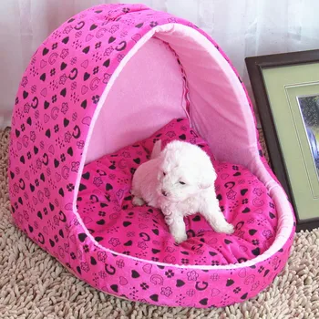 

Warm Princess Pet Nest Cute Cat Bed Pet House Flannel Washable Cat Kennel Princess Dog Mat Warm Puppy Bed House Pet Bed