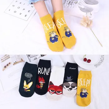 

Cartoon New Shallow Mouth Cotton Short Sock Women Invisible Straight Thin Short Socks Breathable Hosiery Wholesale