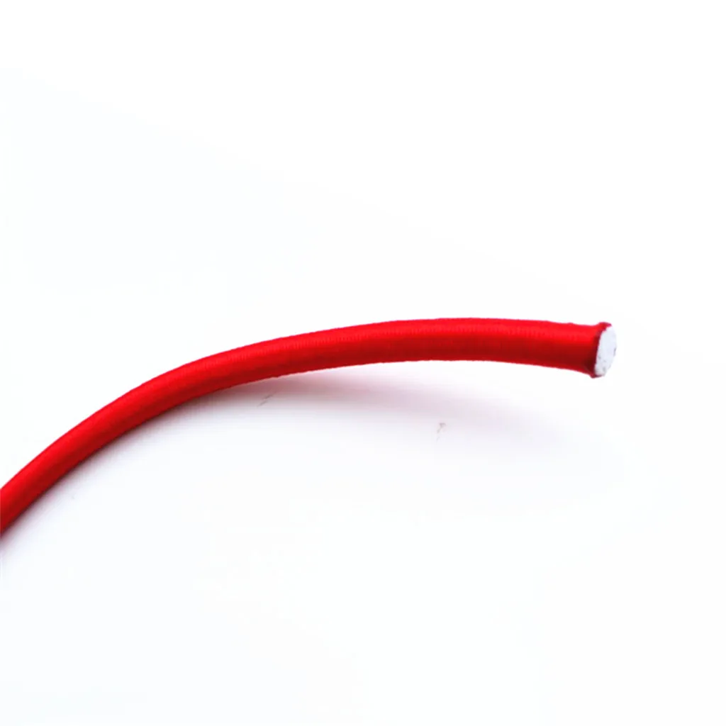 Marine 5mm Red Elastic Rubber Bungee Rope Shock Cord Tie Down Boats Trailers 1/2/5/10/20/30/50/75/300m for Surf Boards Caravans