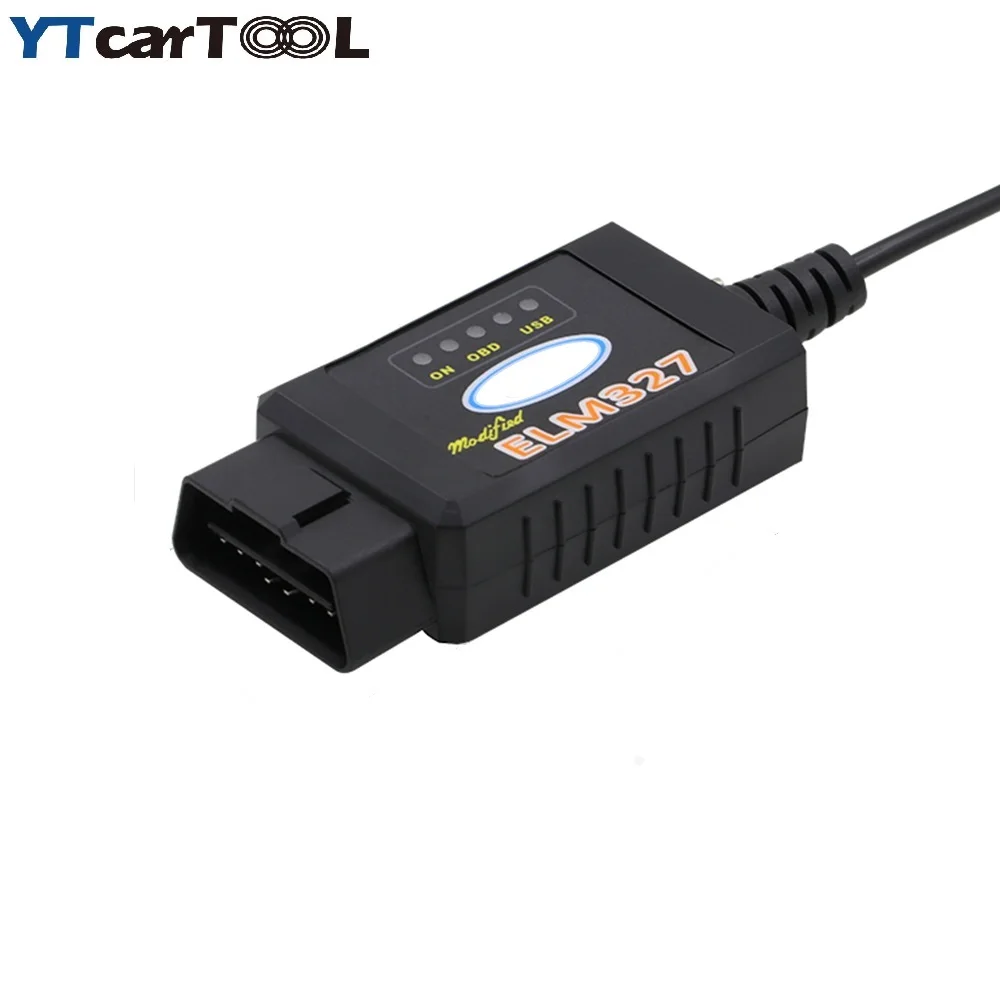 

2017 Newest For Ford ELM327 ELM 327 USB FTDI chip with switch for Ford HS CAN and MS CAN car diagnostic cable free Shipping