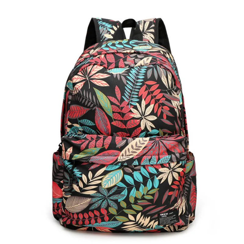 

Printing Backpack Canvas Bag Fashion Women Backpack School Bags For Teenagers Girls Durable Laptop Backpack Casual Travel Bag