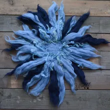 Ручная работа, мериносовая шерсть, Детская фотография, реквизит, фото корзина, наполнитель, Flokati, фон для фотосъемки новорожденных, студийное одеяло