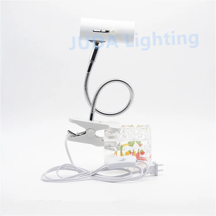 

Vintage White E27 E26 socket clamp lamp base with hose clip Ceramic lamp holder for led bulb Table lamp Lighting Accessories